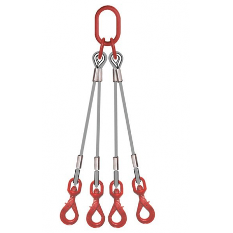 Elingue cable 4 brins à touret à verrouillage automatique Référence 4747C_1