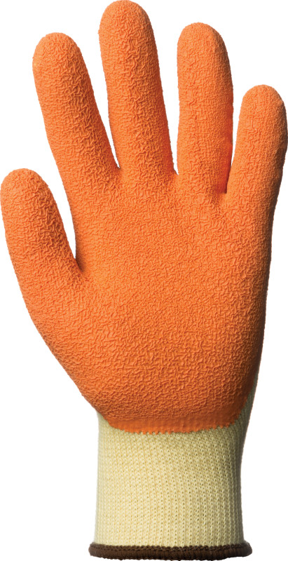 Gants manutention eurostrong 10l800 coton enduit latex maconnerie pavage t09_1