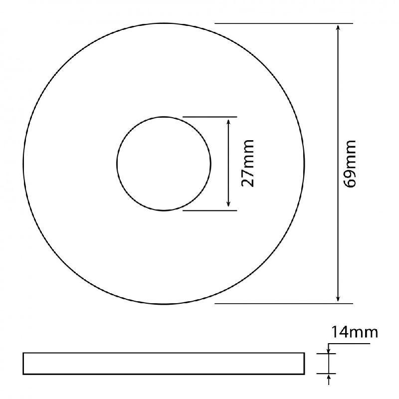 Joint WC pour soupape MPMP - caoutchouc - 9.5 x 15 x 1 cm_1