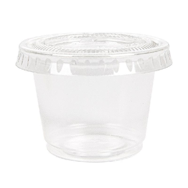 Pot à sauce + couvercle transparent 30ml Ø4,5x3,3cm - par 1200_1