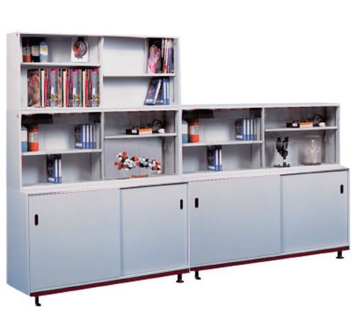 Sur-meuble bibliothèque - 1200 x 300 x 600 mm - Réf RA 8200 - BIOLAB - avec demi-étagères réglables_1