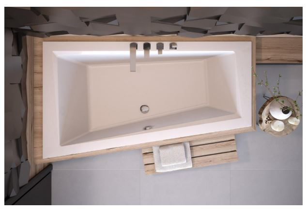 BAIGNOIRE D'ANGLE ULTIMA GAUCHE 150 OU 160 CM SLIM_1