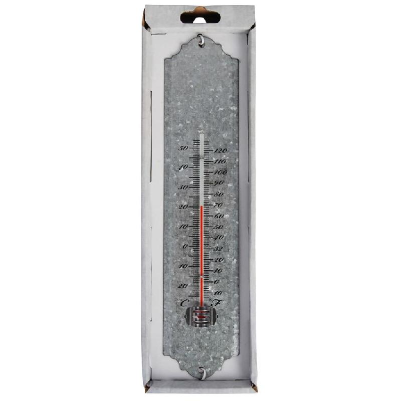 Esschert design thermomètre mural zinc 30 cm oz10 411476_1
