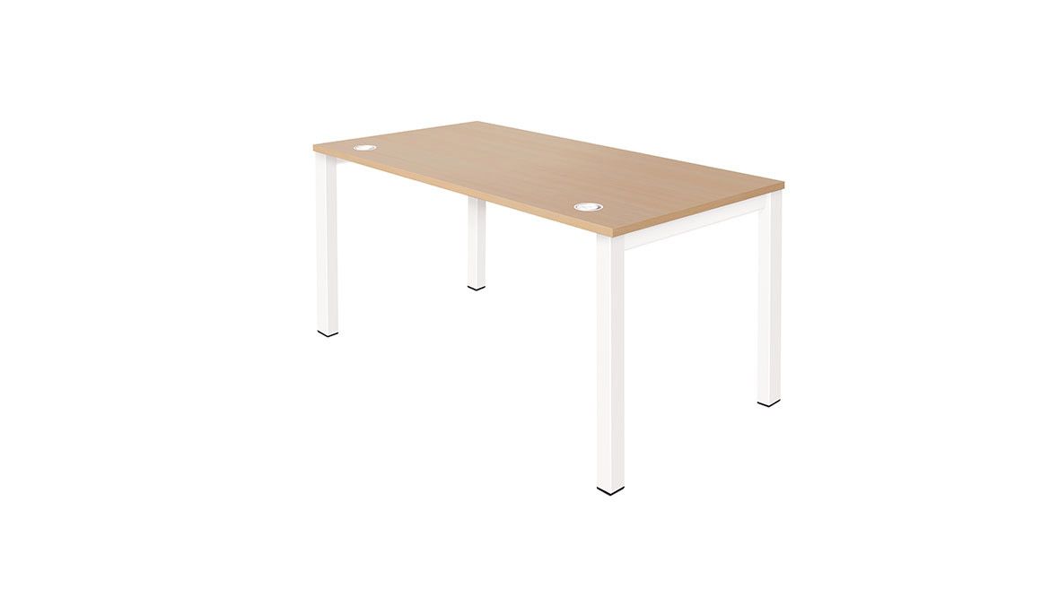 Bureau droit Arial - EOL - design épuré avec solutions d'électrification_1