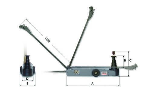Crh-30z - Crics hydropneumatiques Sam Outillage - Capacité 15 à 30T pour poids lourds, agricole et transport en commun_1