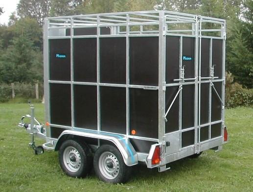 Remorque pour transport d'animaux - 2 places, 3,00 x 1,50 x 1,85 m, 2000KG - MAGNUM VAN BOVIN 200VB3_1
