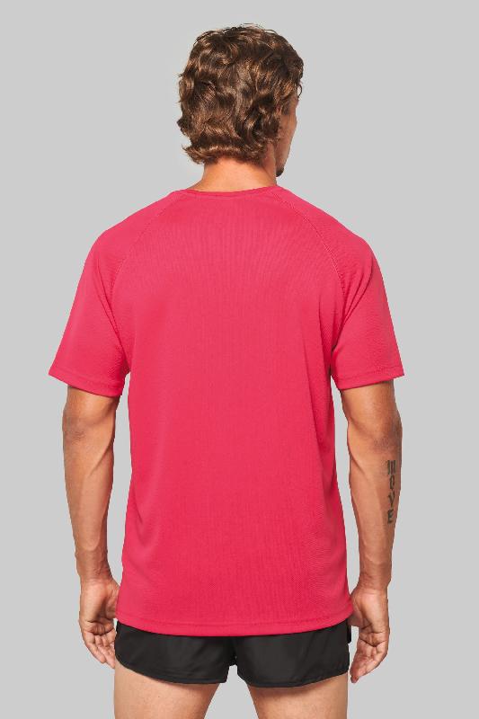 T-shirt de sport manches courtes col V homme - PROACT - 100% polyester, séchage rapide - Réf: PA476_1