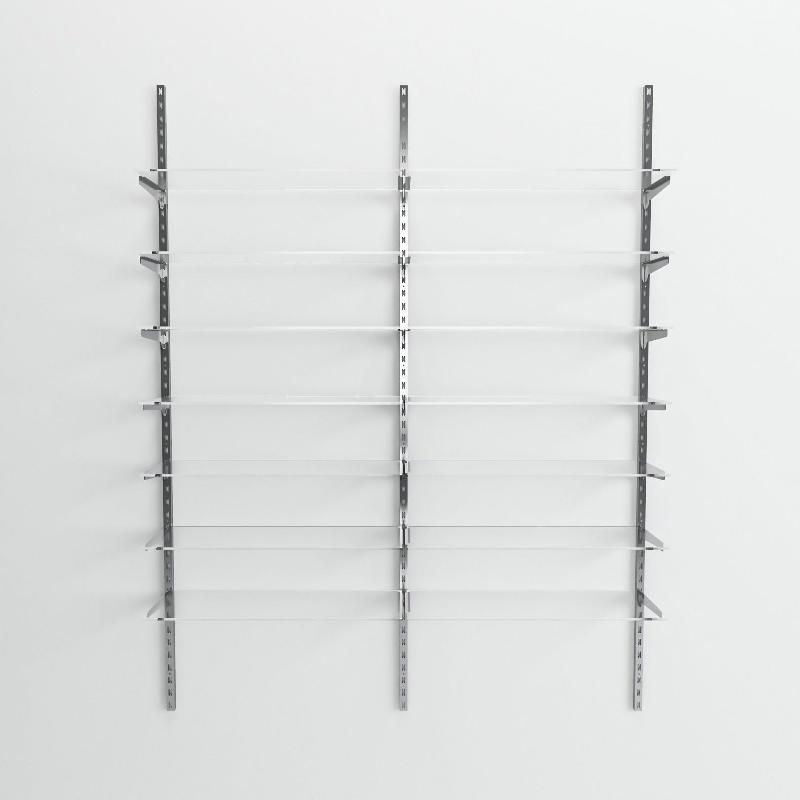 Élément suivant Global chrome 7 tablettes verre L90xH240cm_1