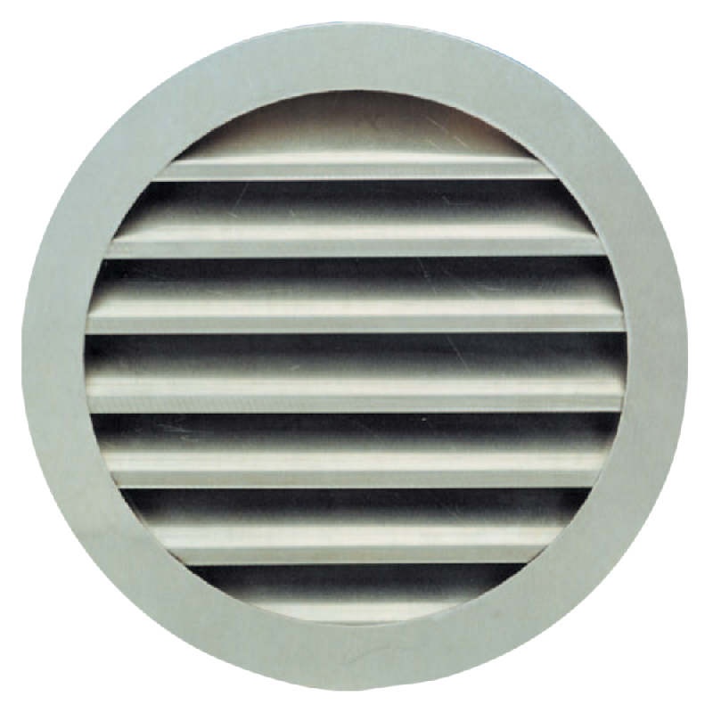 Grille extérieure murale circulaire en aluminium Ø200 mm - Aldes - 11052242_1