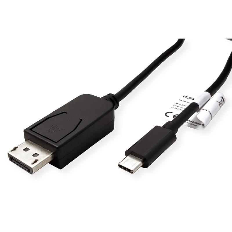 ROLINE Câble adaptateur type C - DisplayPort, v1.4, M/M, 2 m_1