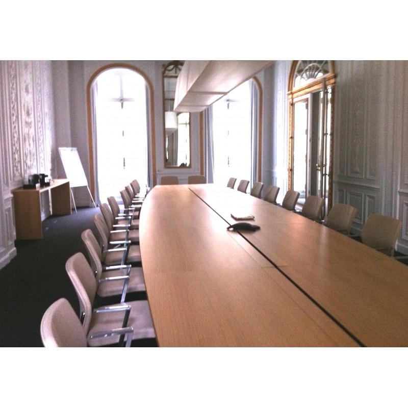 Table de conférence tonneau - art bureau - fabrication spéciale et personnalisée_1