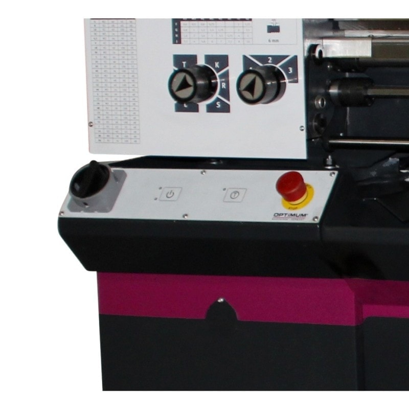 Tour à métaux Optimum TM 3310D - entièrement équipé avec boîte de vitesses et visualisation 3 axes_1