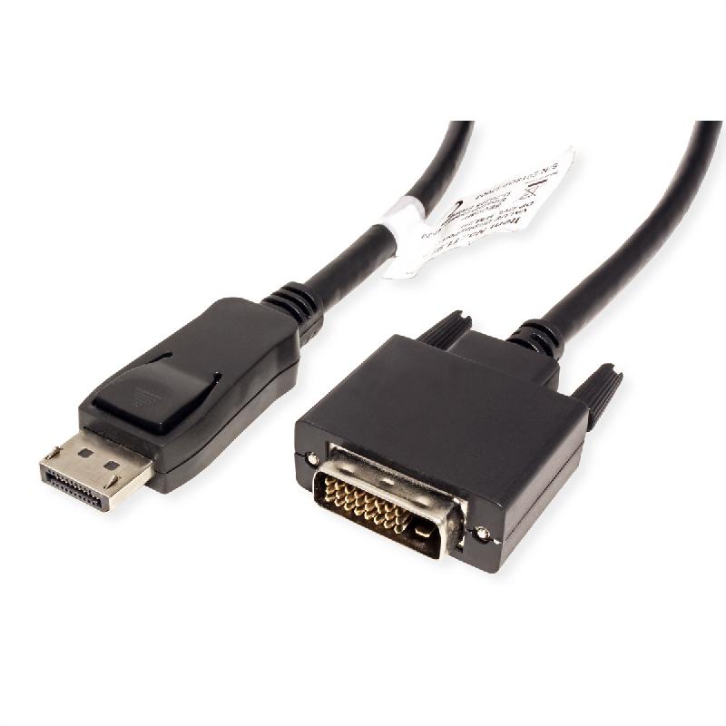 Value câble displayport dp m - dvi-d m, noir, 2 m_1