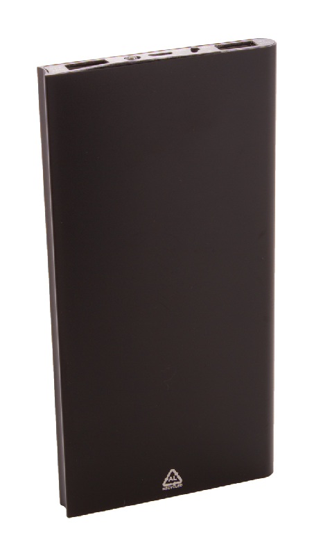 Power Bank USB en aluminium recyclé - Chargeur solaire intégré - Batterie 4000 mAh - Ports USB et USB-C_1