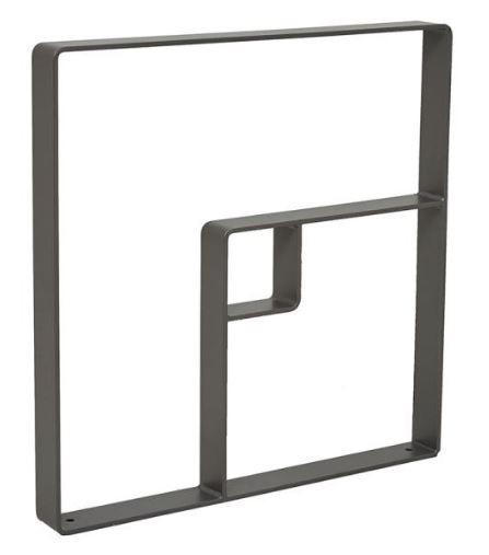 Appui vélos KUB - Structure en acier ou bois exotique - Finition bois lasuré ou acier peint - Lot de 2_1