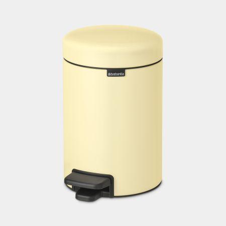 Poubelle à pédale newIcon 3 litres Mellow Yellow - Brabantia Compacte et Écologique_1