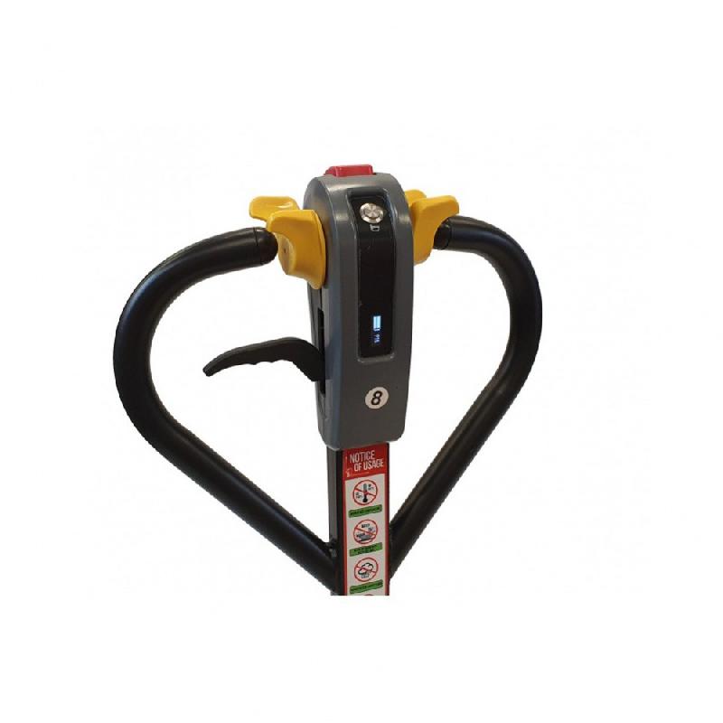 Transpalette semi-électrique PPT20H - 2000 kg, 1150 mm x 550 mm, batterie Li-Ion 48V, pour entrepôts spacieux_1