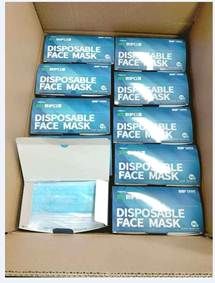 Masque chirurgical jetable 3 plis - boucle d'oreille - haute filtration bactérienne - certifié FDA et CE_1