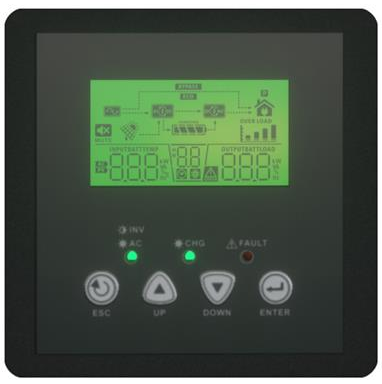 Onduleur hybride 3KVA 24v-230v pwm 50a EFFEKTA_1