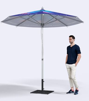 Parasol aluminium Rond de 2,7x2,7m - POPSUN RD 270_1