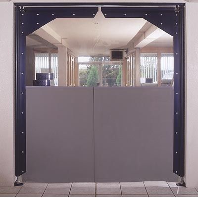 Porte va-et-vient souple SP 2100 - bâti en inox 304L - PVC cristal 4-6mm_1