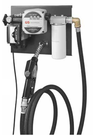 Station murale de distribution de gazole - Pompe Polaris 230 V, Réf 685 719 - Modèle avec compteur et flexible 4 m_1