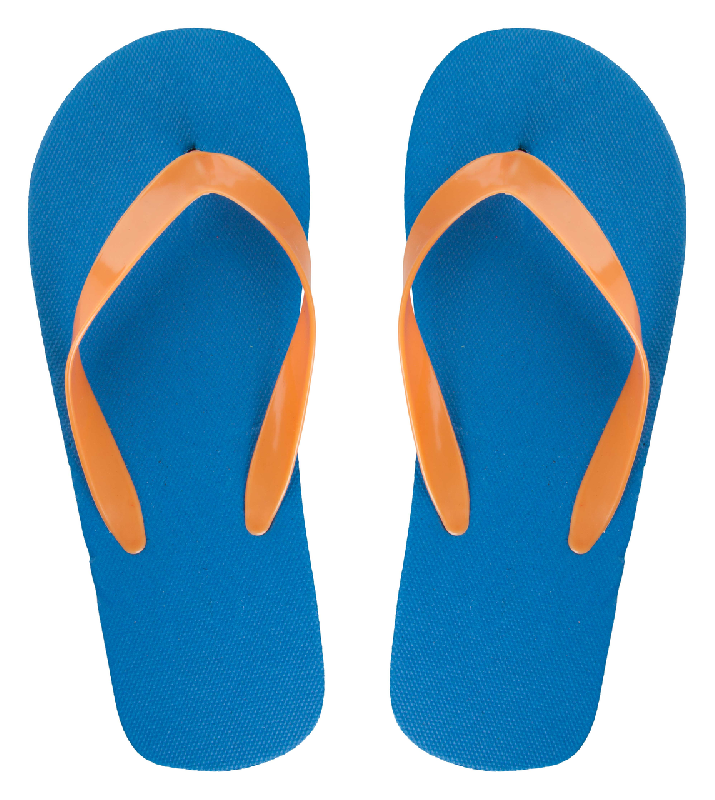 Tongs en PE avec brides en PVC - Semelles personnalisables - Couleur orange - Quantité minimale de 50 paires_1