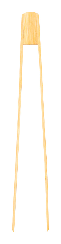 Pince de cuisine en bambou - couleur naturelle - poids 24g_1