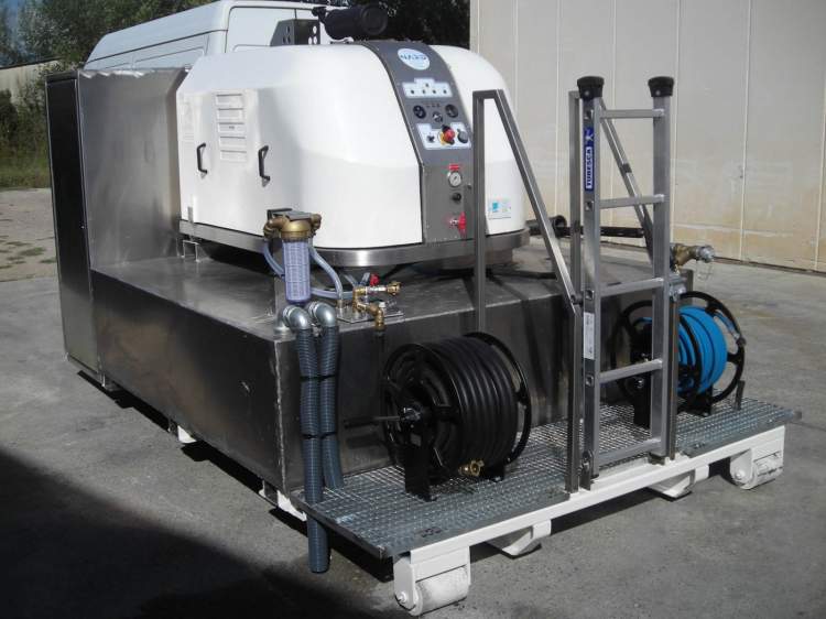 Nettoyeur haute pression sur berce ou châssis - SKID SILENT 318 - 300 bar, 18 L/min, chaudière et cuve grande capacité_1