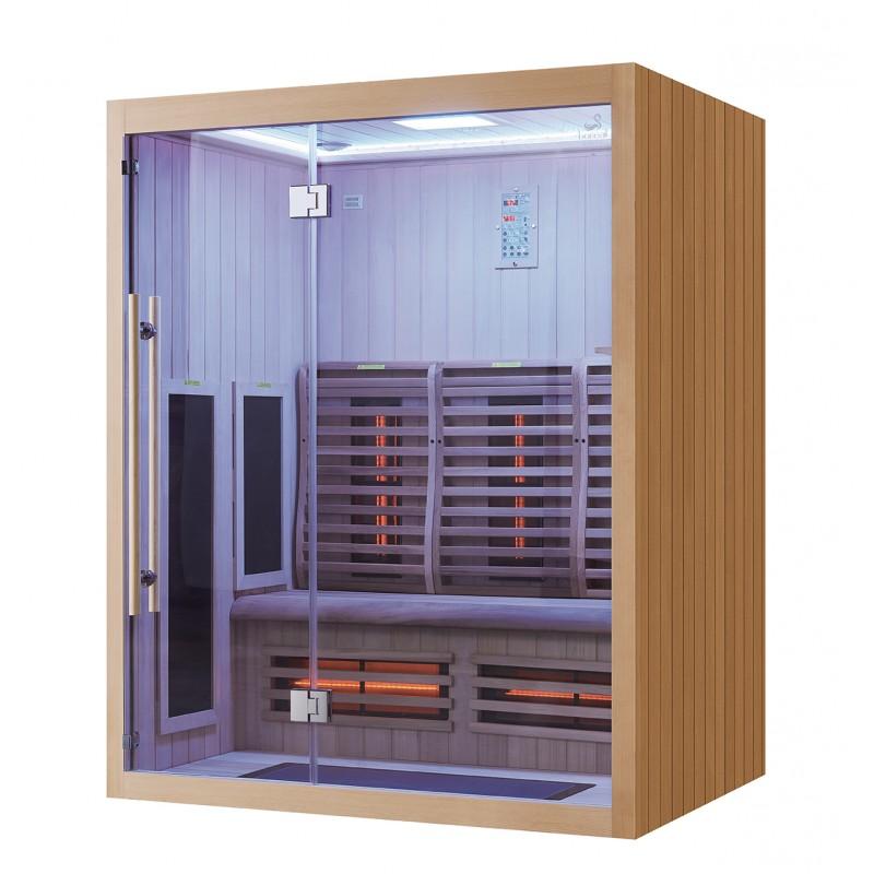 SAUNA INFRAROUGE BOREAL® SIGNATURE 160 À SPECTRE COMPLET - 160X120X205_1