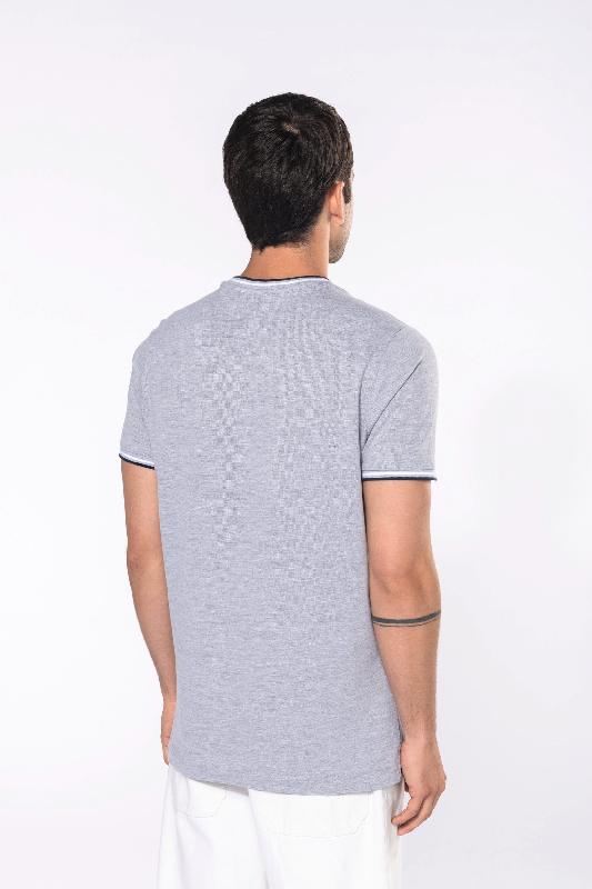 T-shirt maille piquée col V homme - 100% coton - Réf: K374 - Kariban_1