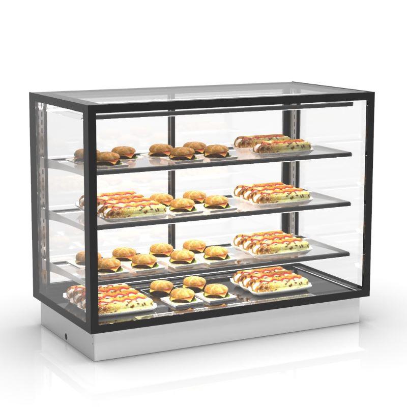 Vitrine chauffante INTEGRA Drop-In - 4 niveaux - 1200 mm - H815 mm | Sayl Barcelona - Accès arrière_1