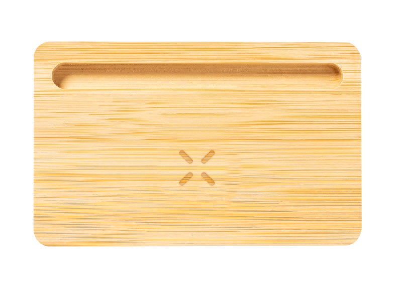 Organisateur de bureau en bambou avec chargeur sans fil rapide 15W et support téléphone_1