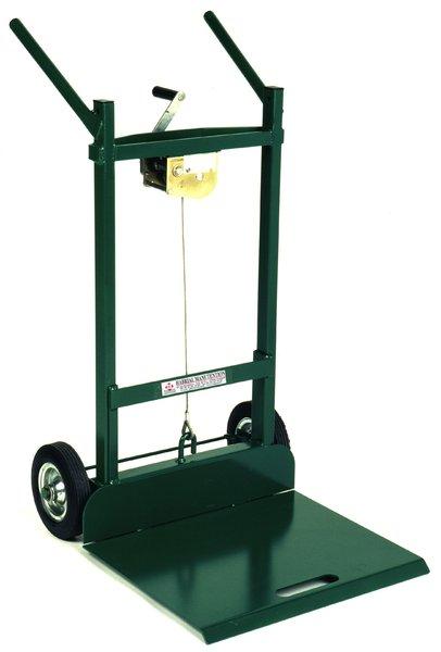 Diable acier C190/250 - C190G - C130 avec plaque porteuse 300x400, roues caoutchouc ou gonflables - Charge 250kg_1