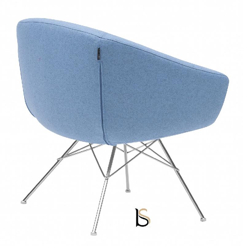 Fauteuil AIKO - Softline - Feld Bleu 858_1