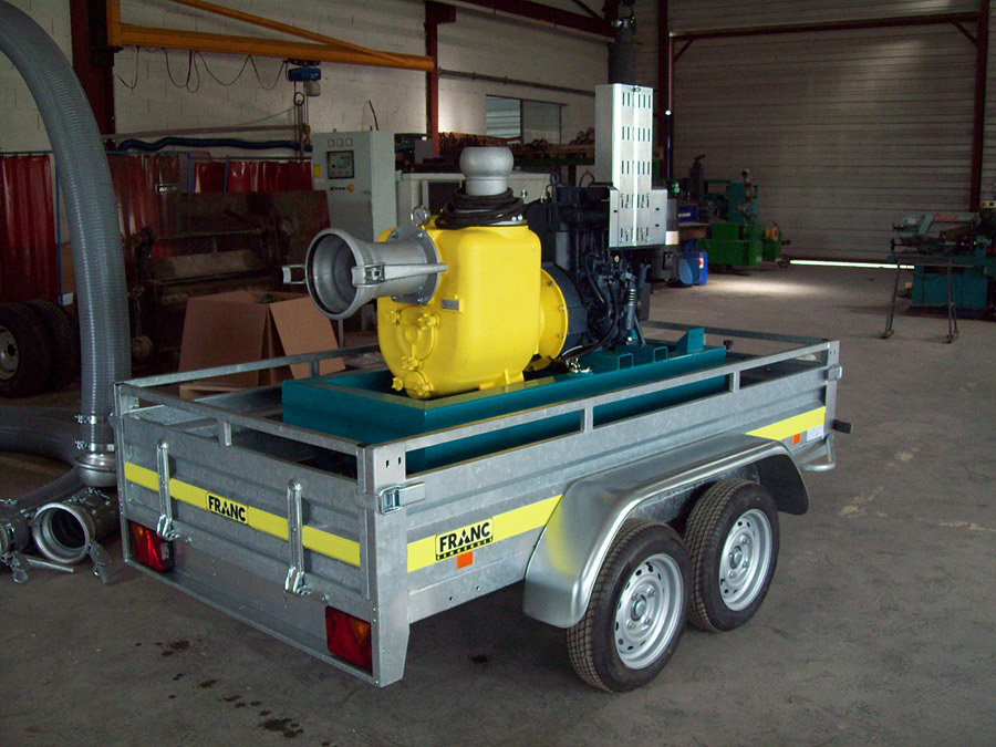 Groupe motopompe sur mesure - gamme GMP TP travaux publics : eaux claires et chargées jusqu'à 1000 m3/h - Devalle Eau et Force_1