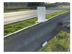 Réflecteur pour glissières métal 100% étanche (dimension 80x120mm) - STI Balisage routier_1