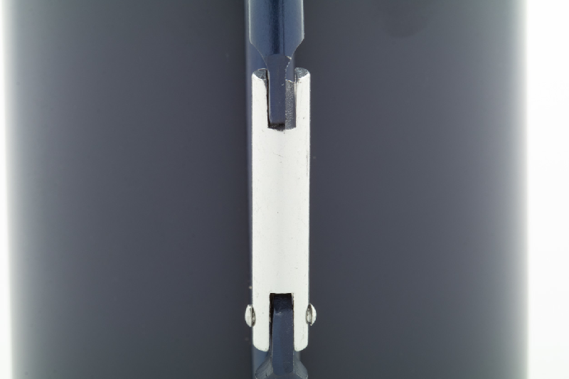 Mug thermos - acier inoxydable recyclé - poignée mousqueton - 300 ml - couleur bleue_1