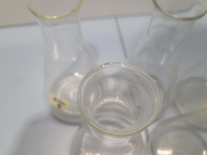 5 Fioles Erlenmeyer 300 ml col étroit Schott_1
