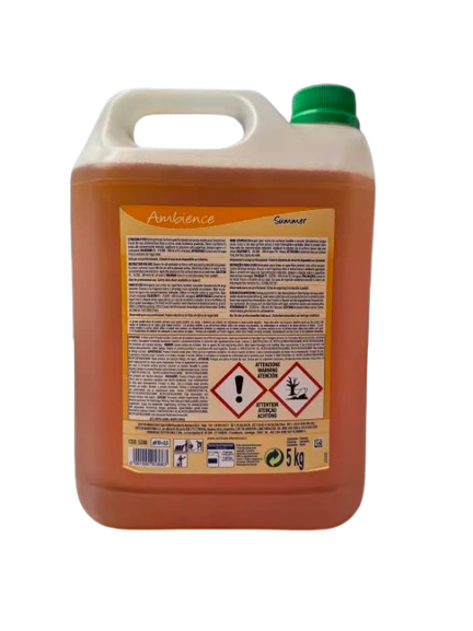 Detergent surodorant longue duree toutes surfaces ph:10 ± 0,5 parfum ambience summer bidon de 5l_1