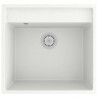 Éviers & plonges évier de cuisine avec trou de trop-plein blanc granit_1