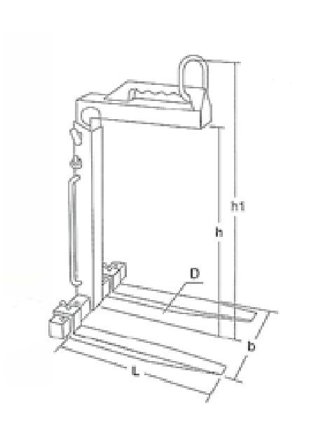 Lève-palette manuel RPHM - Lortel - capacité 1000 à 5000 kg - hauteur et fourches réglables_1