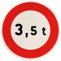 Panneau prescription temporaire BK13 - personnalisation du tonnage - WP Signalisation_1