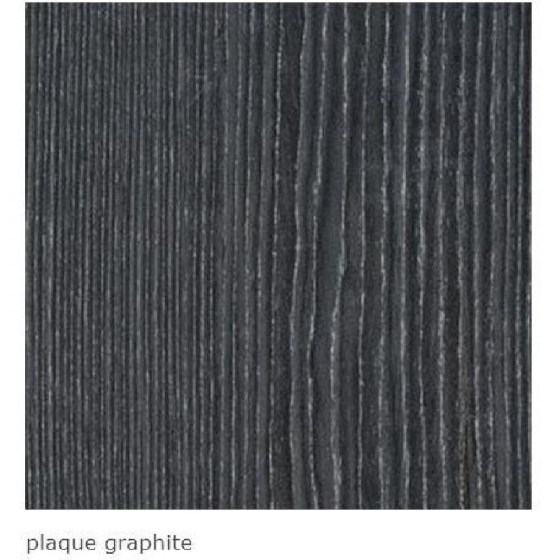 Table basse relevable et extensible MAGIC-J - Bois Graphite - Piétement chromé - Réglable en 7 hauteurs_1