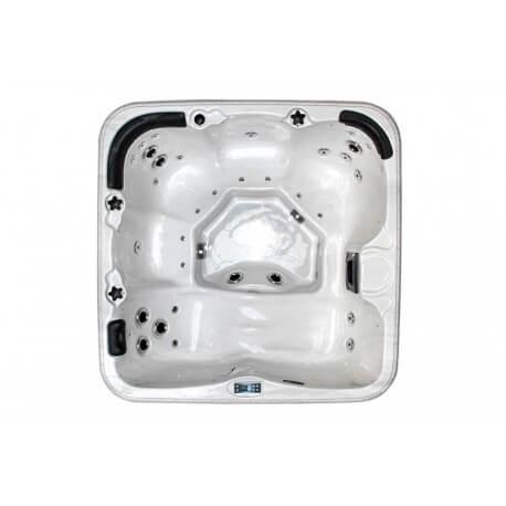 THE REFRESH - spa portable 4 places avec banc, siège-baquet et position allongée - 34 jets de massage et chromothérapie_1