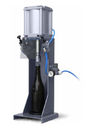 Capsuleuse de table semi-automatique en acier inox  - Capsule à vis 28 x 15mm, 30 x 60mm_1