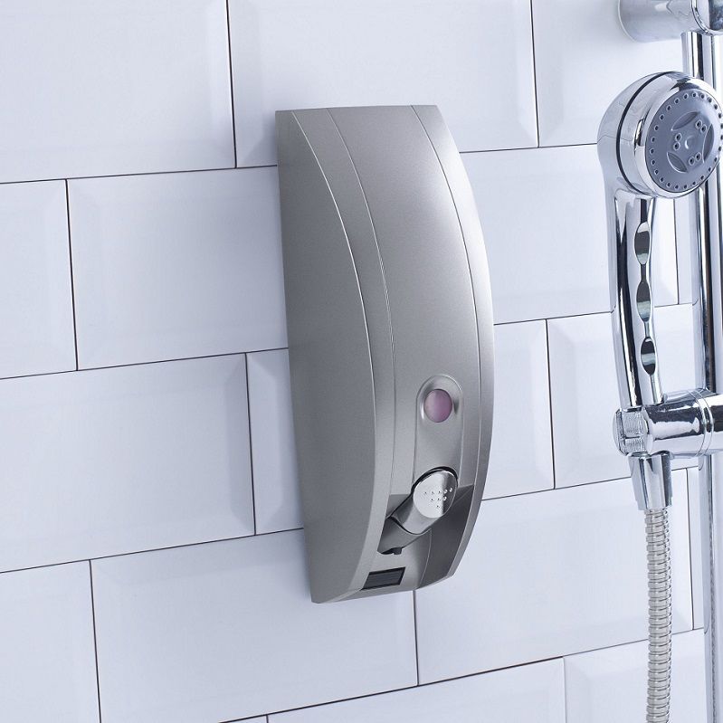 Distributeur de savon - Homepluz - 350 ml - gris métallisé - verrouillable avec options rechargeables - HP-200-1VP_1