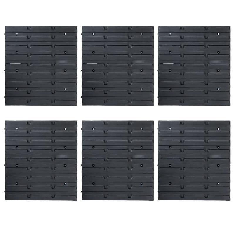 Vidaxl kit de bacs de stockage et panneaux muraux 96 pcs rouge et noir 150806_1