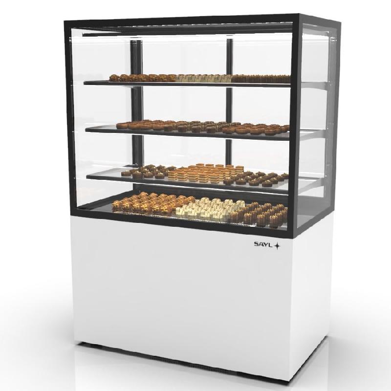 Vitrine réfrigérée INTEGRA humidité contrôlée sur base - 1000 mm - 4 niveaux - H1400 mm - IN100/80-140H | Sayl Barcelona -_1