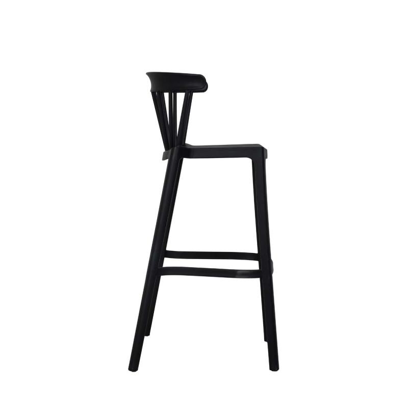 Windson - Tabouret de bar empilable en polypropylène Noir_1